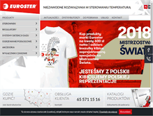 Tablet Screenshot of euroster.pl